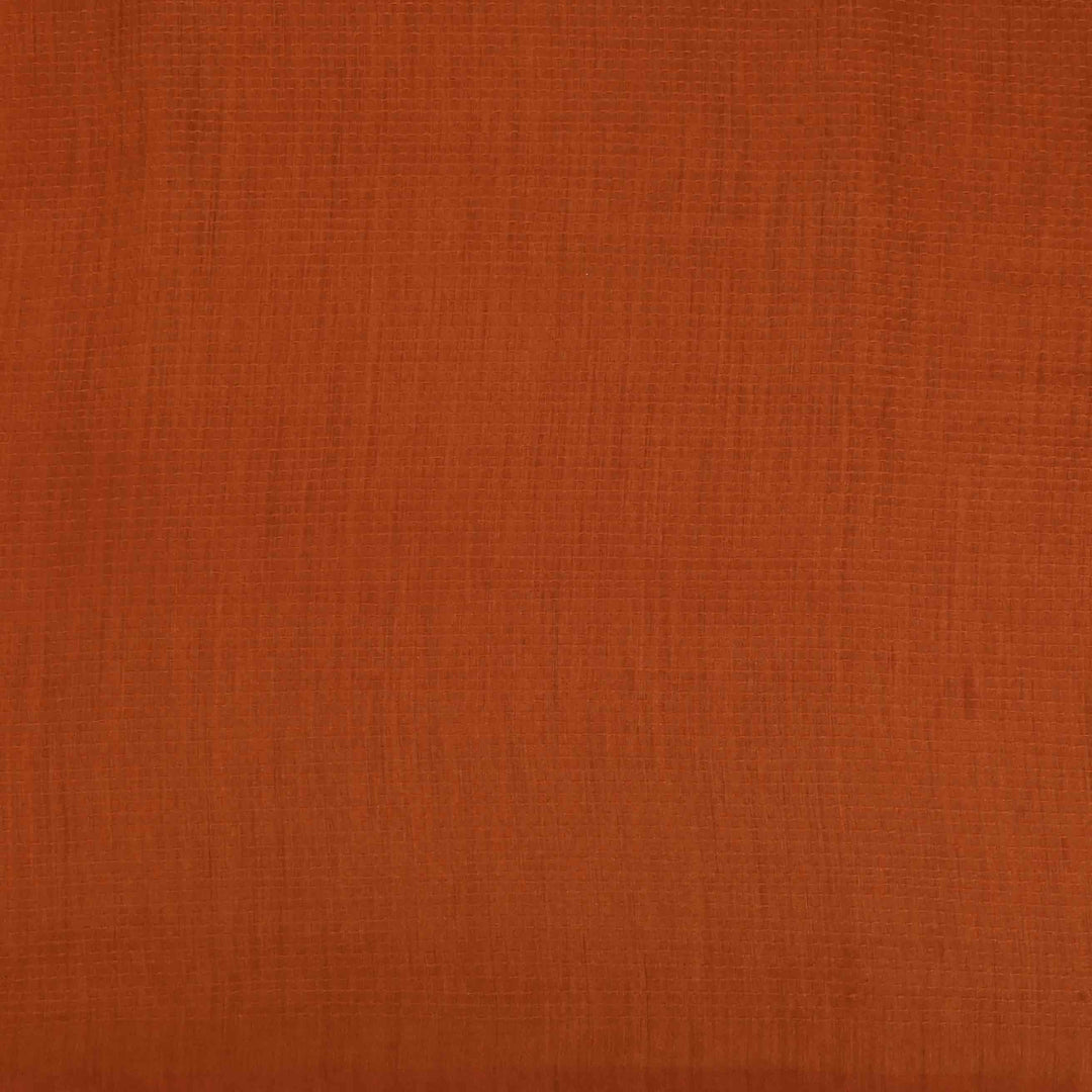 Tawny Orange Moonga Embroidery Fabric