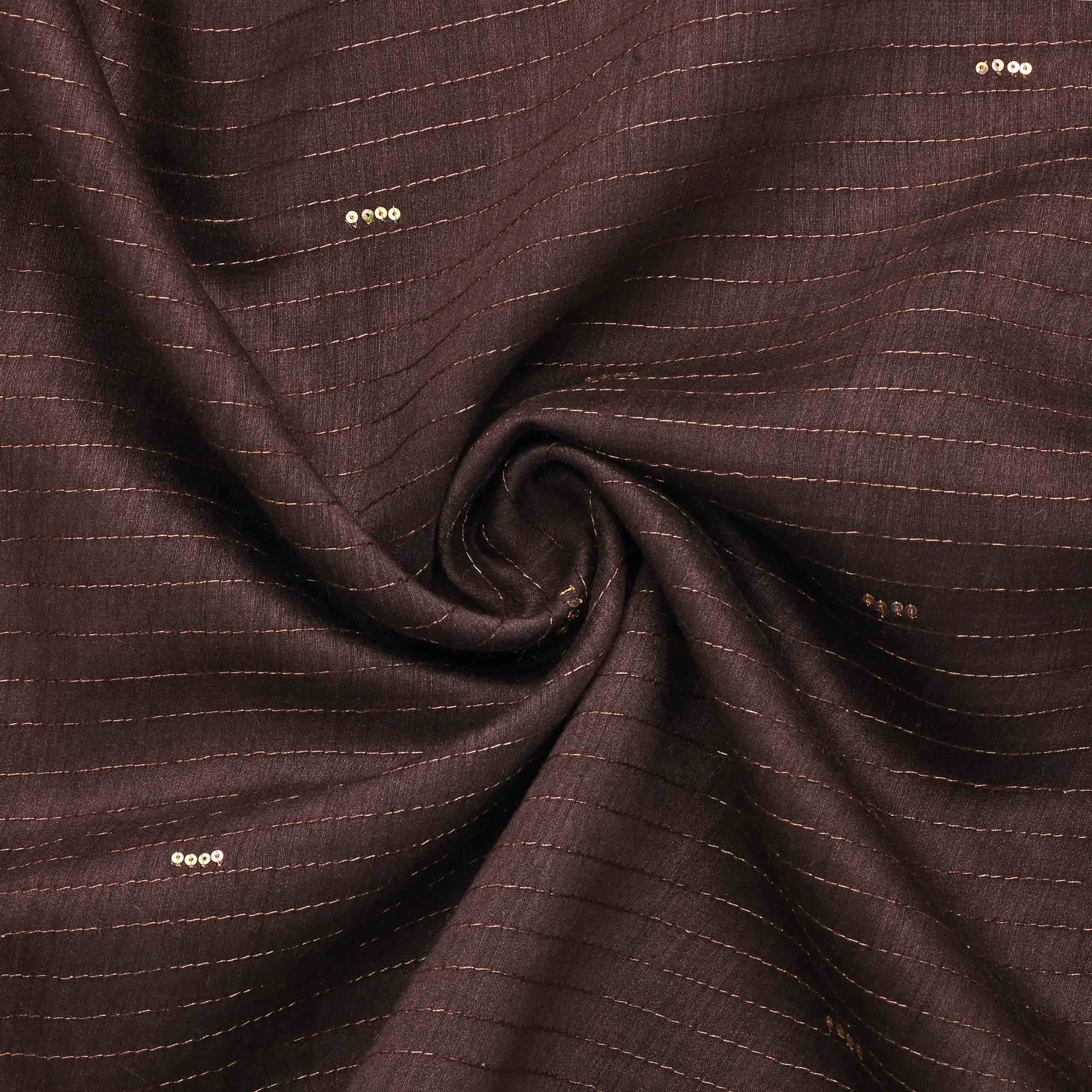 Kalamata Purple Moonga Embroidery Fabric