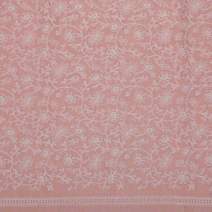 Spanish Pink Moonga Embroidery Fabric