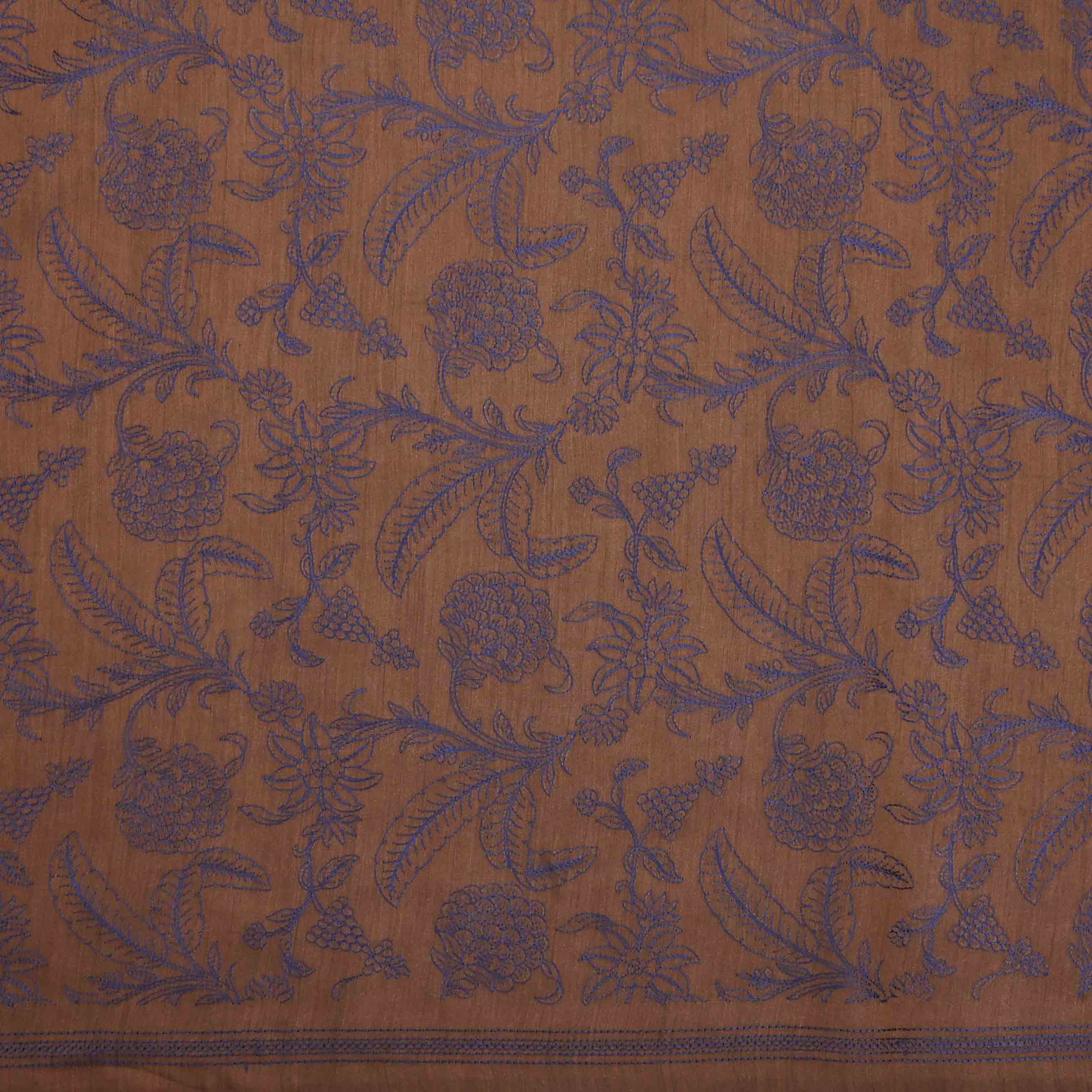 Pastel Brown Moonga Embroidery Fabric