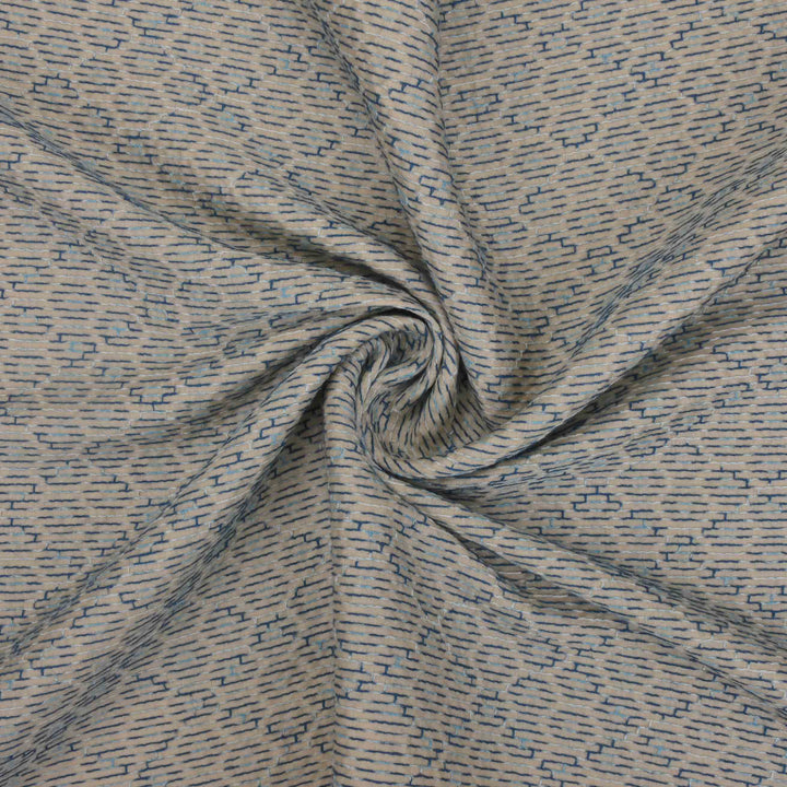 Old Lace White Moonga Embroidery Fabric