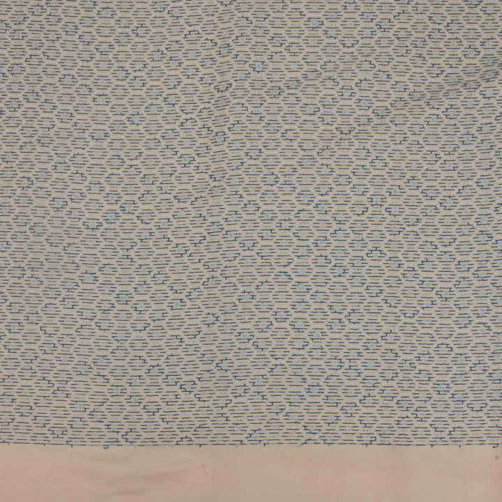 Old Lace White Moonga Embroidery Fabric