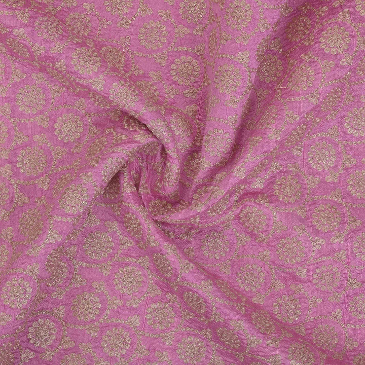 Passion Pink Dupion Embroidery Fabric