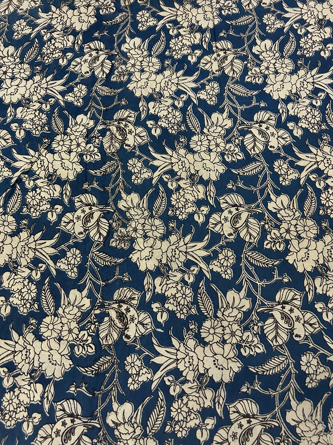 Cotton Fabric With Flower Print