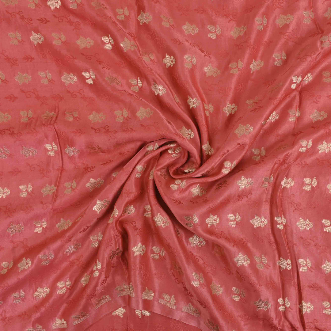 Radiant Red Banarasi Fabric