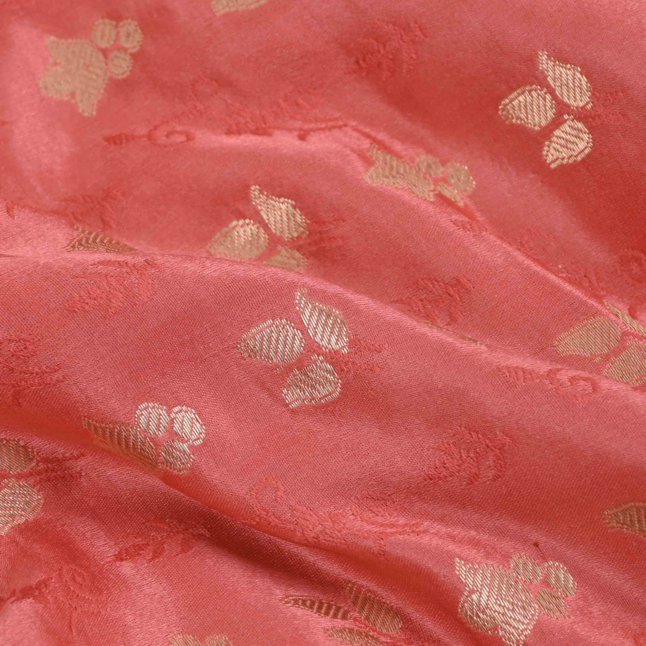 Radiant Red Banarasi Fabric