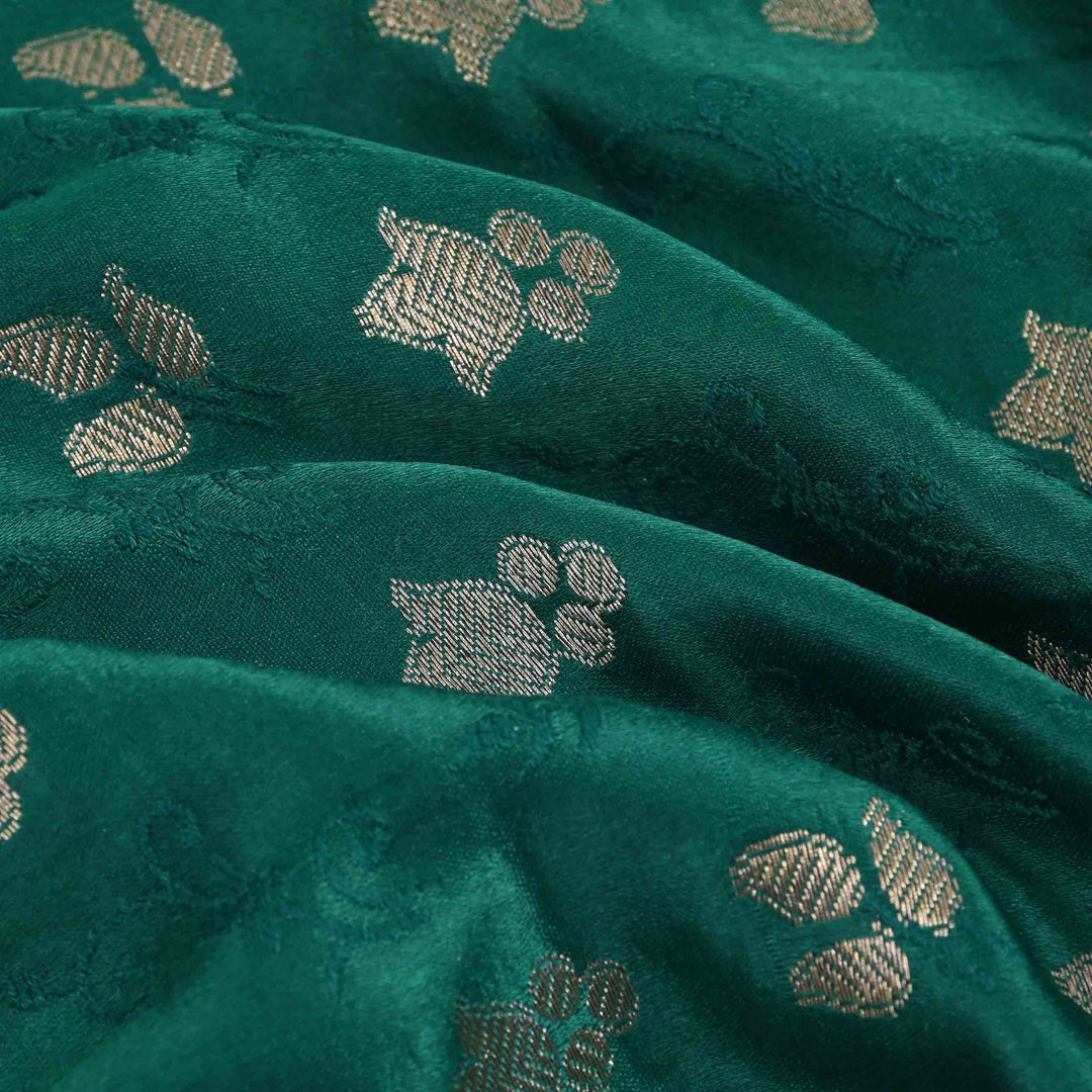 Elegant Green Banarasi Fabric