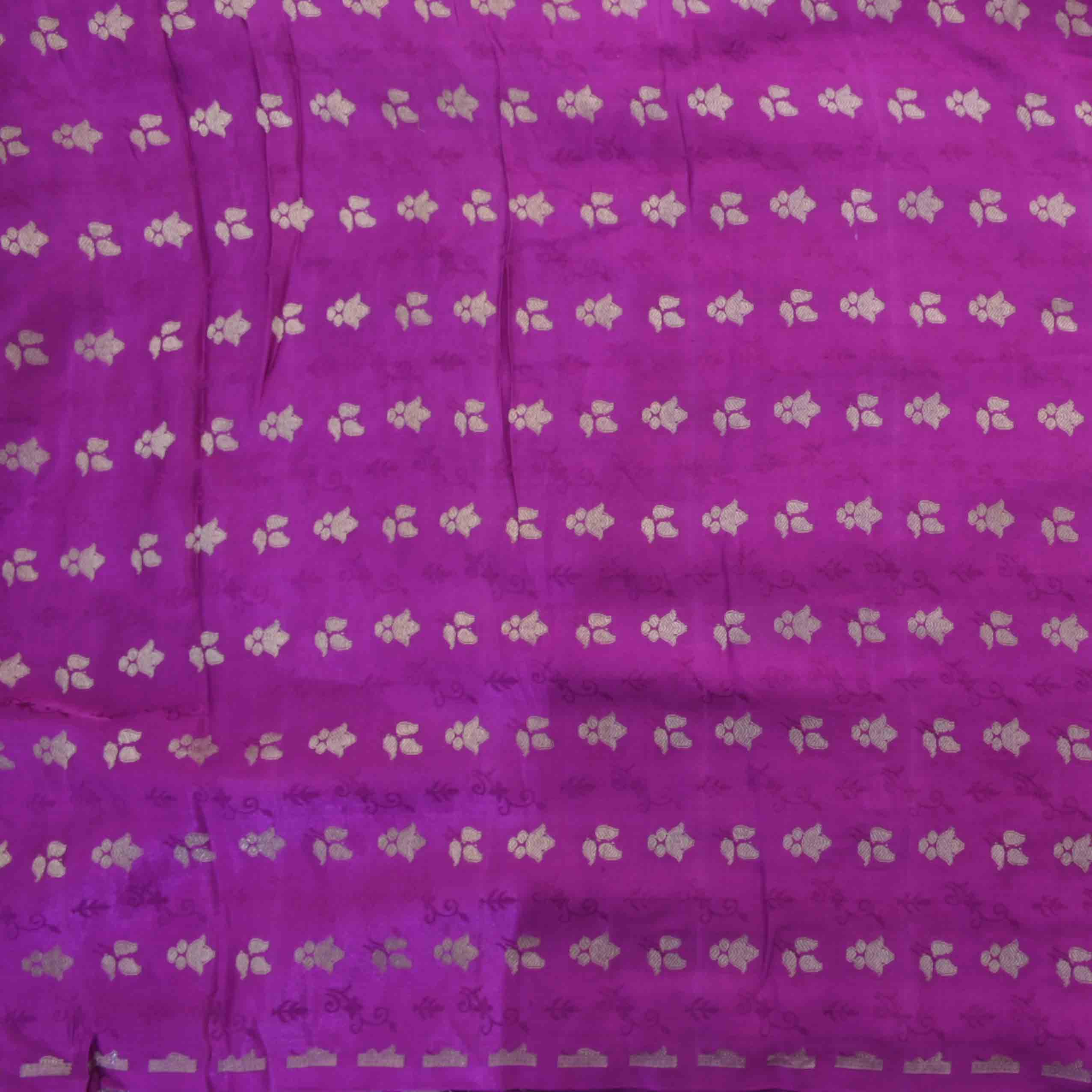 Purple Violet Banarasi Fabric