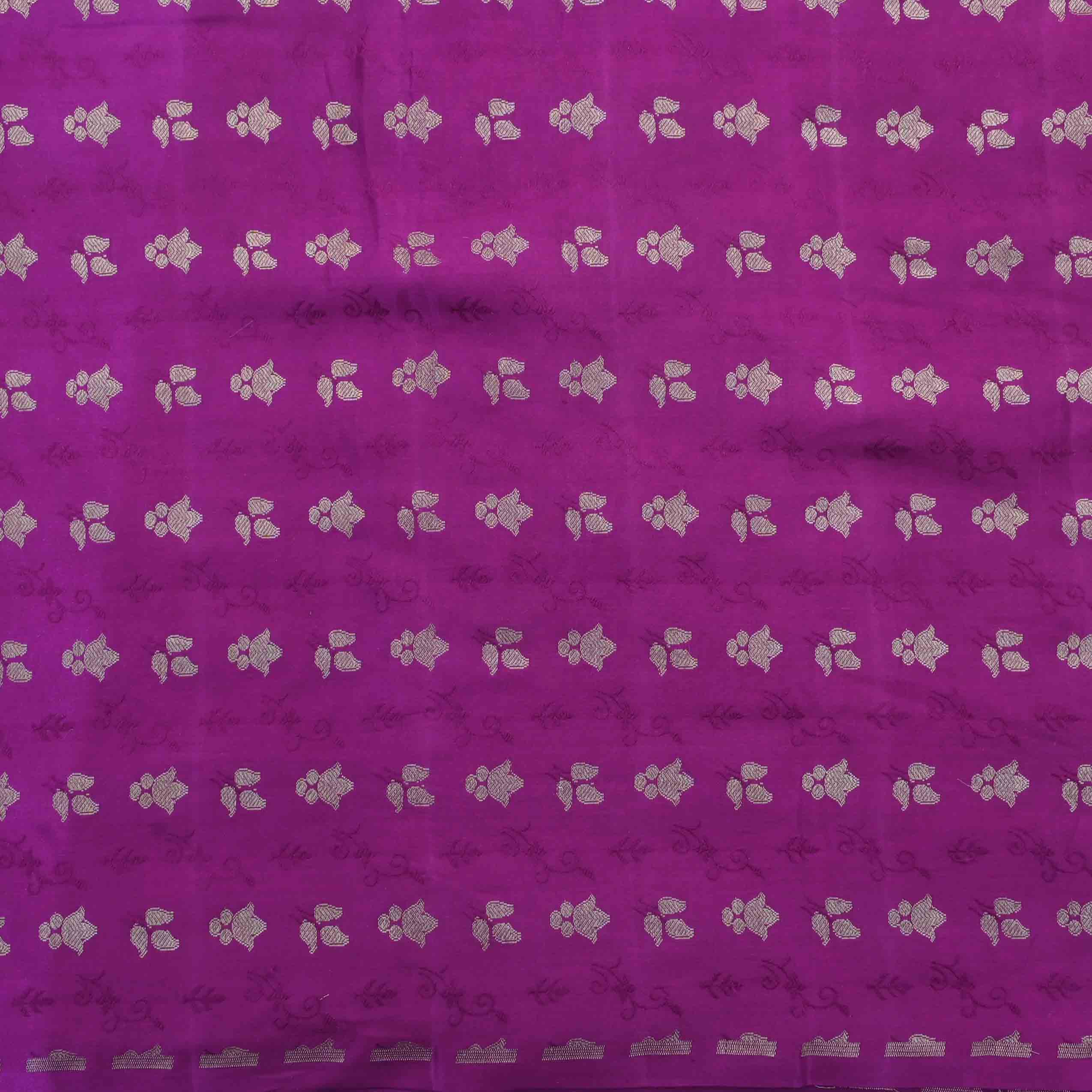 Purple Violet Banarasi Fabric