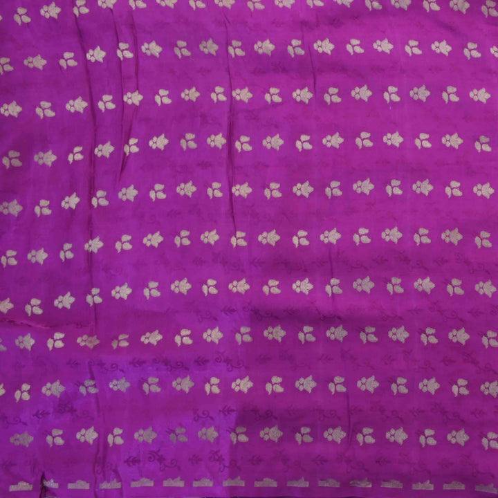 Purple Violet Banarasi Fabric