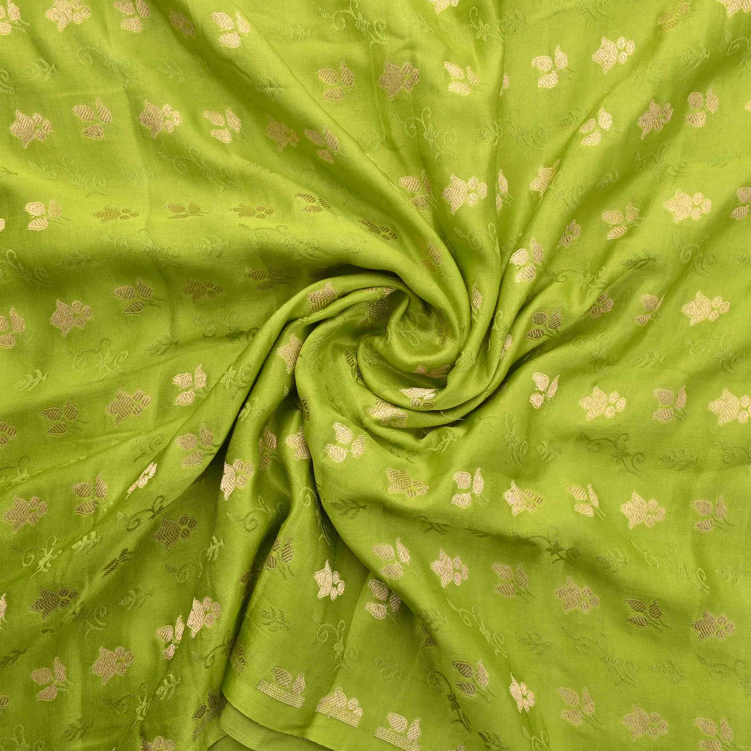 Green Banarasi Fabric