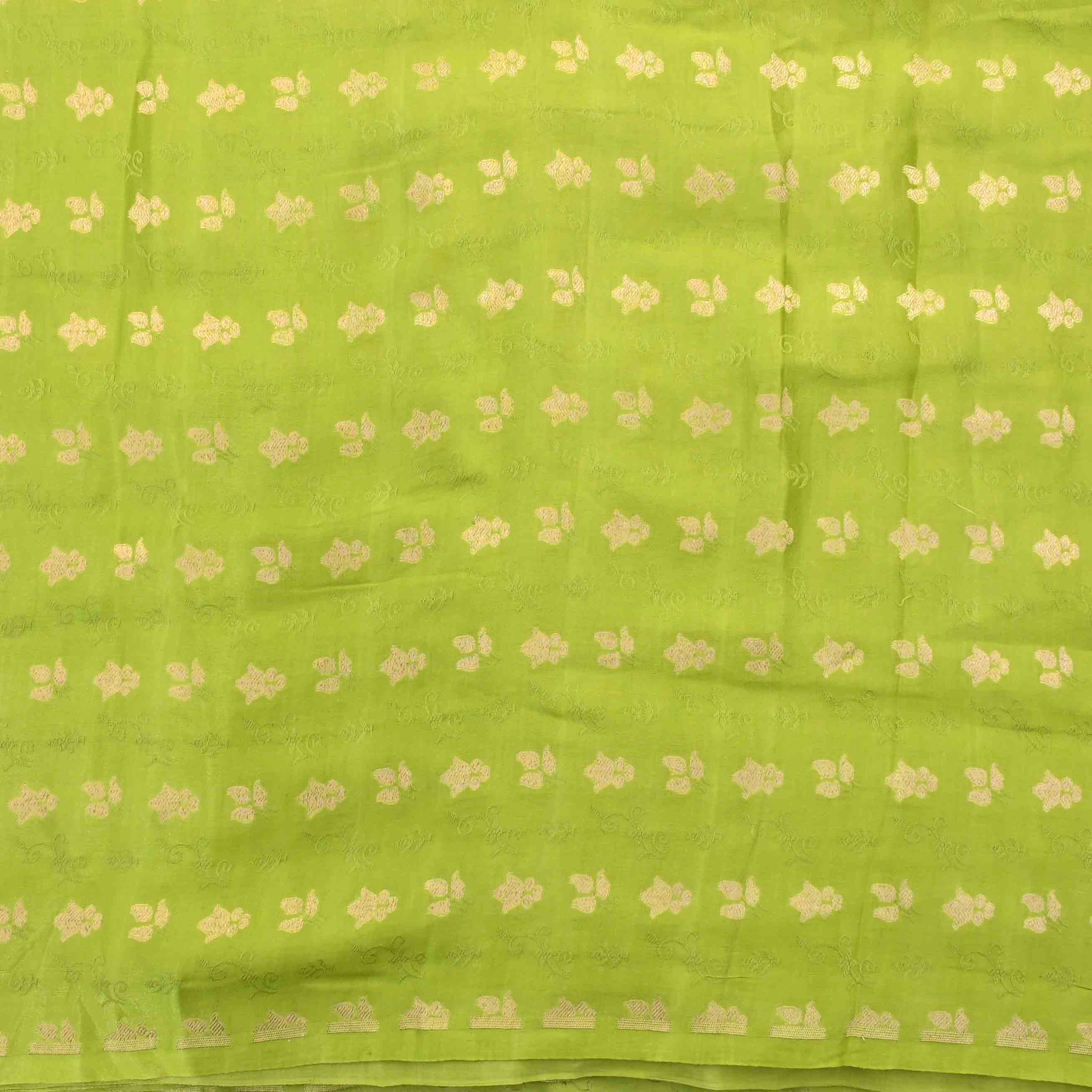 Green Banarasi Fabric