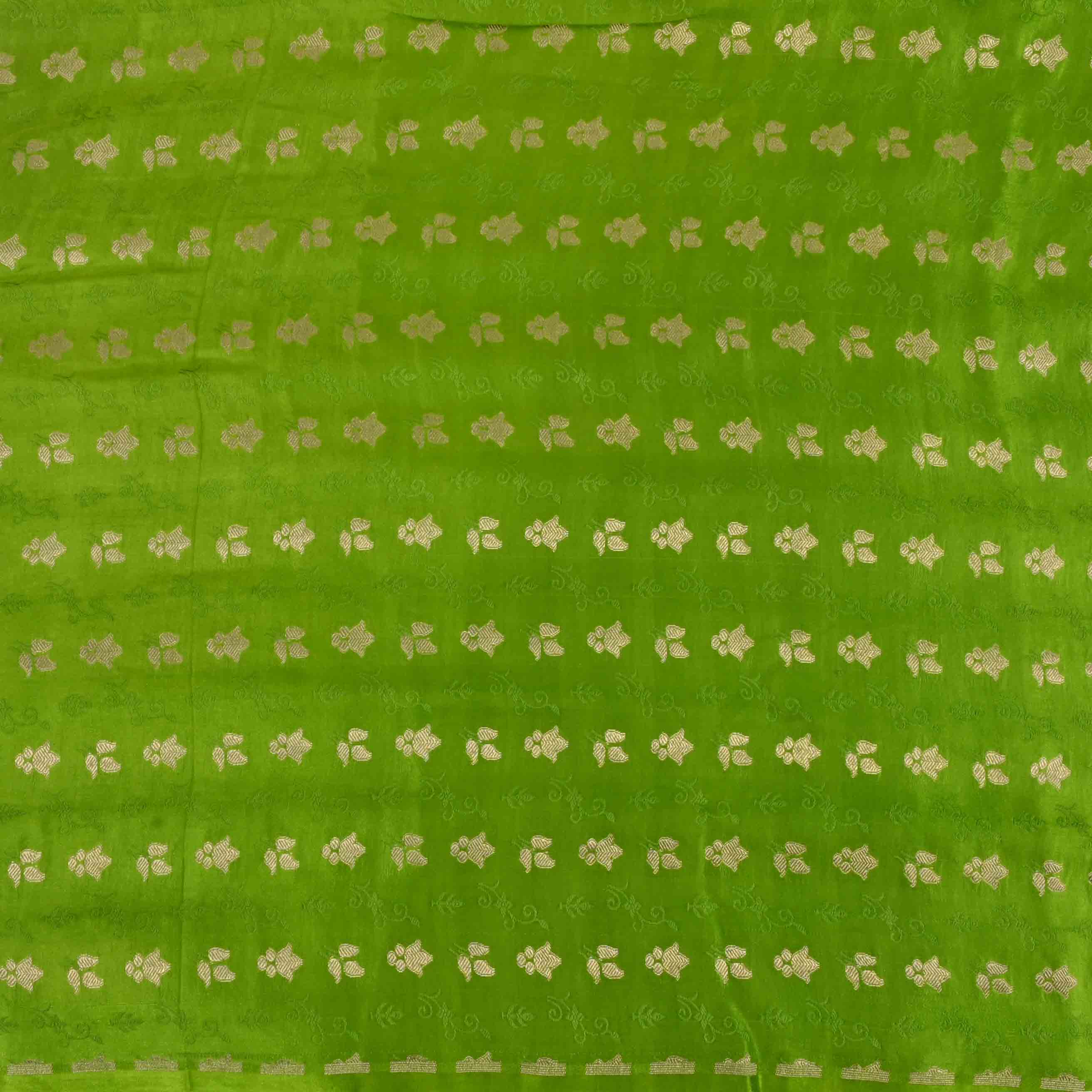 Classic Green Banarasi Fabric