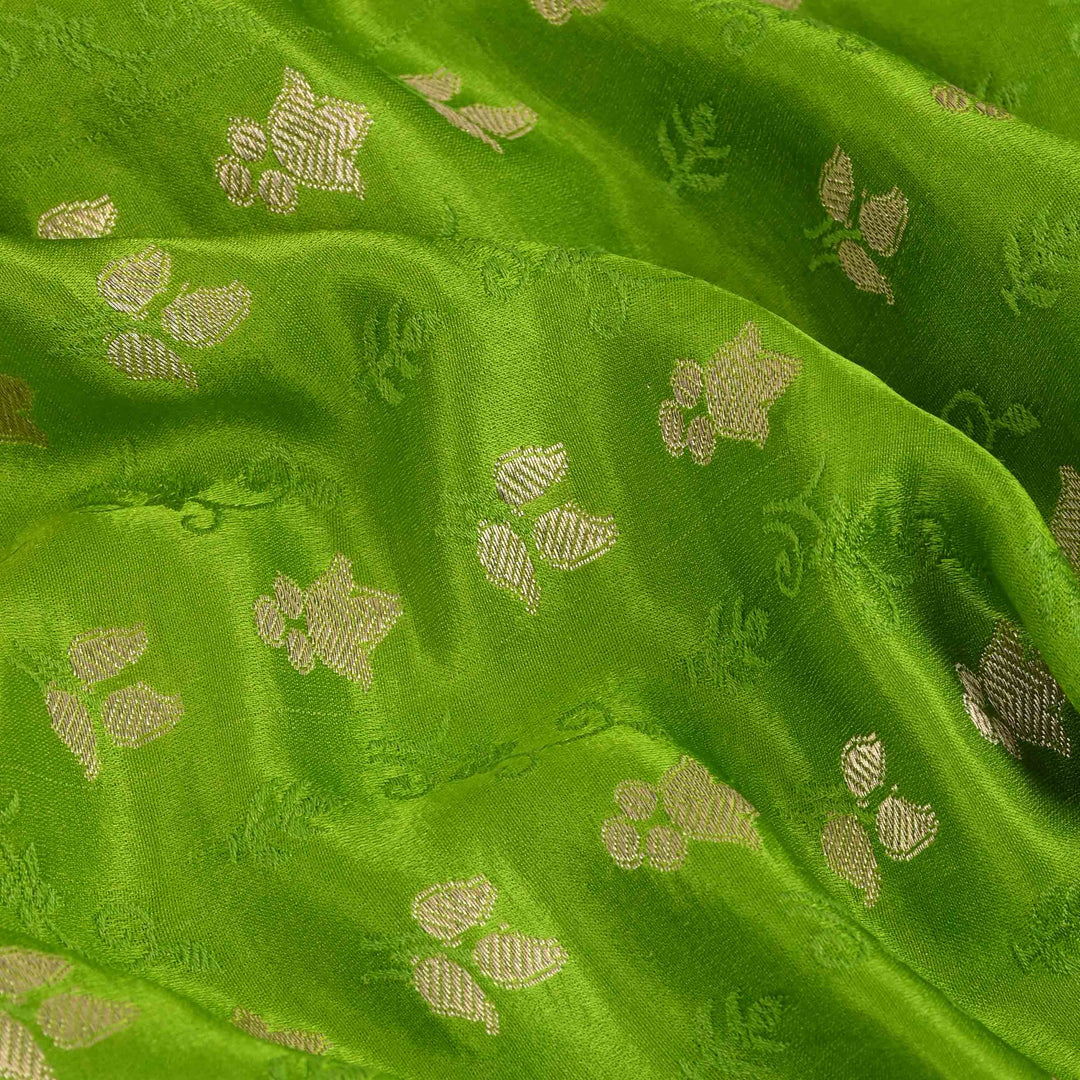 Classic Green Banarasi Fabric