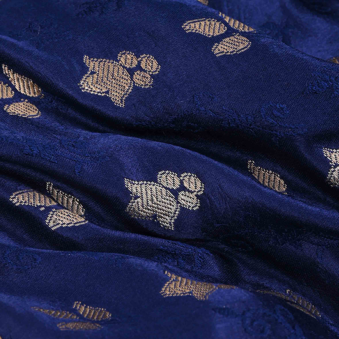 Stunning Blue Banarasi Fabric