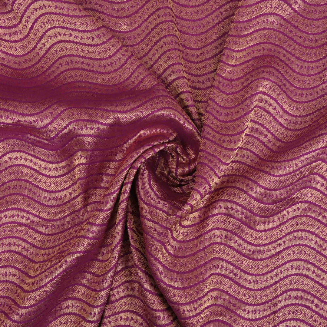 Regal Purpleviolet Banarasi Fabric