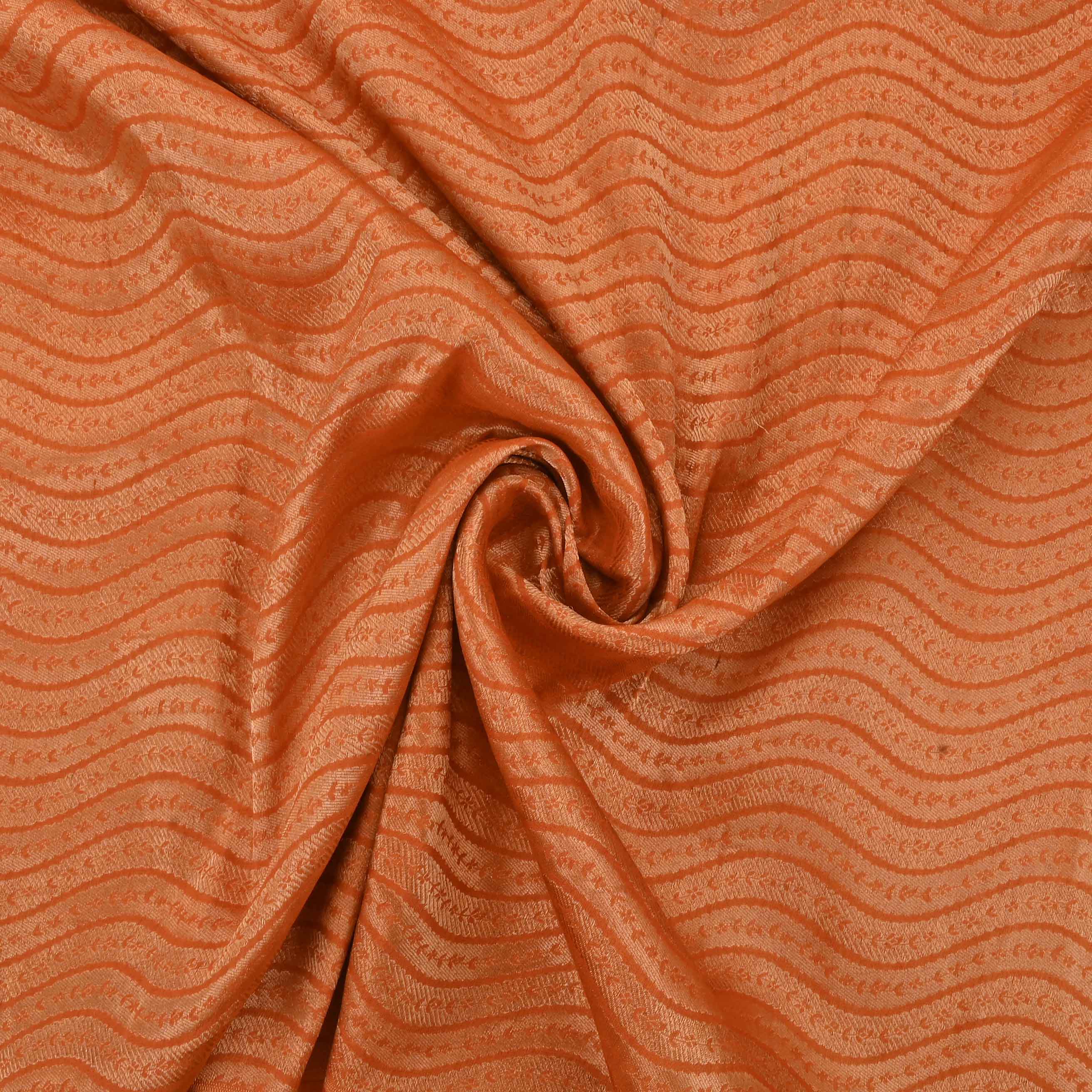 Orangepeach Banarasi Fabric