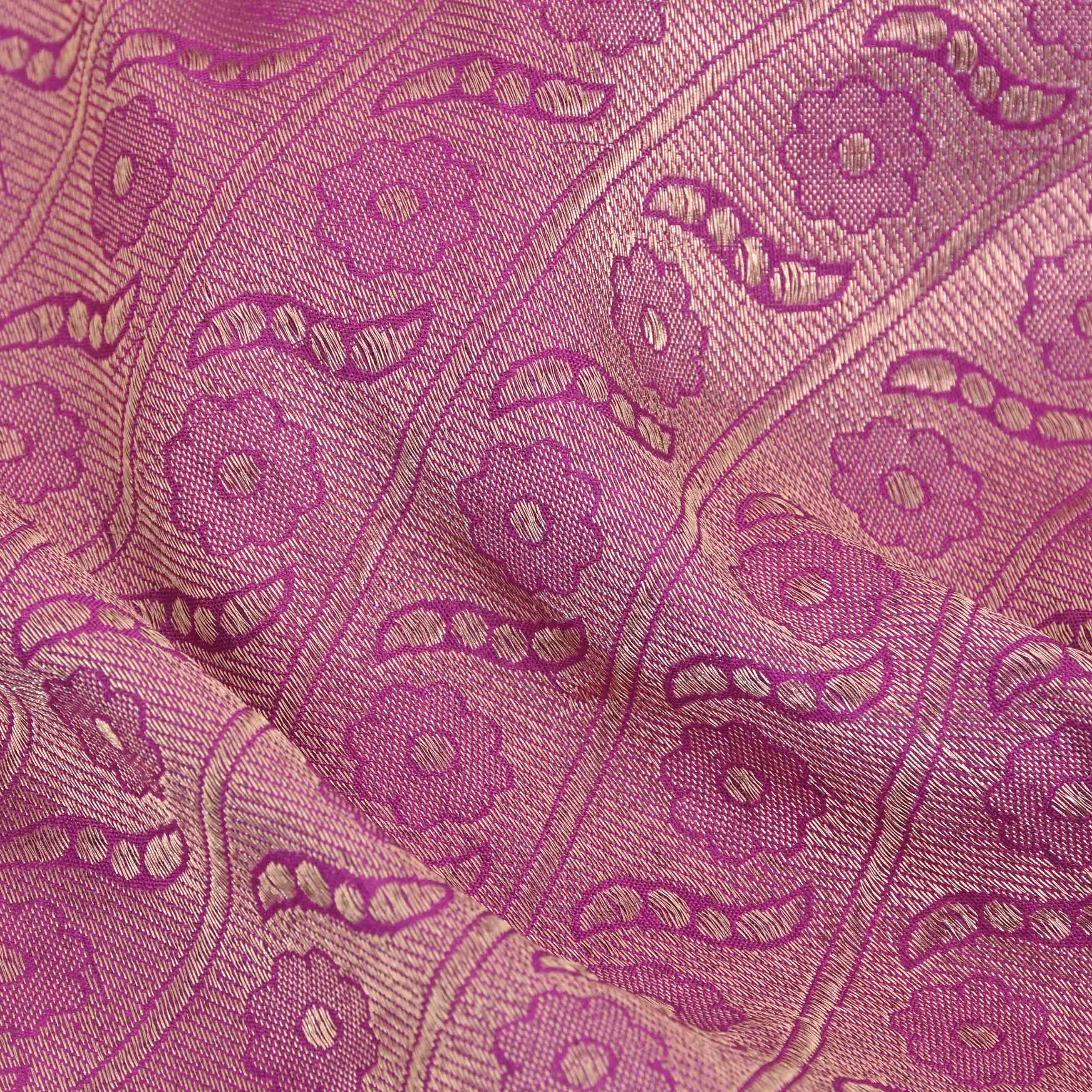 Purpleviolet Banarasi Fabric