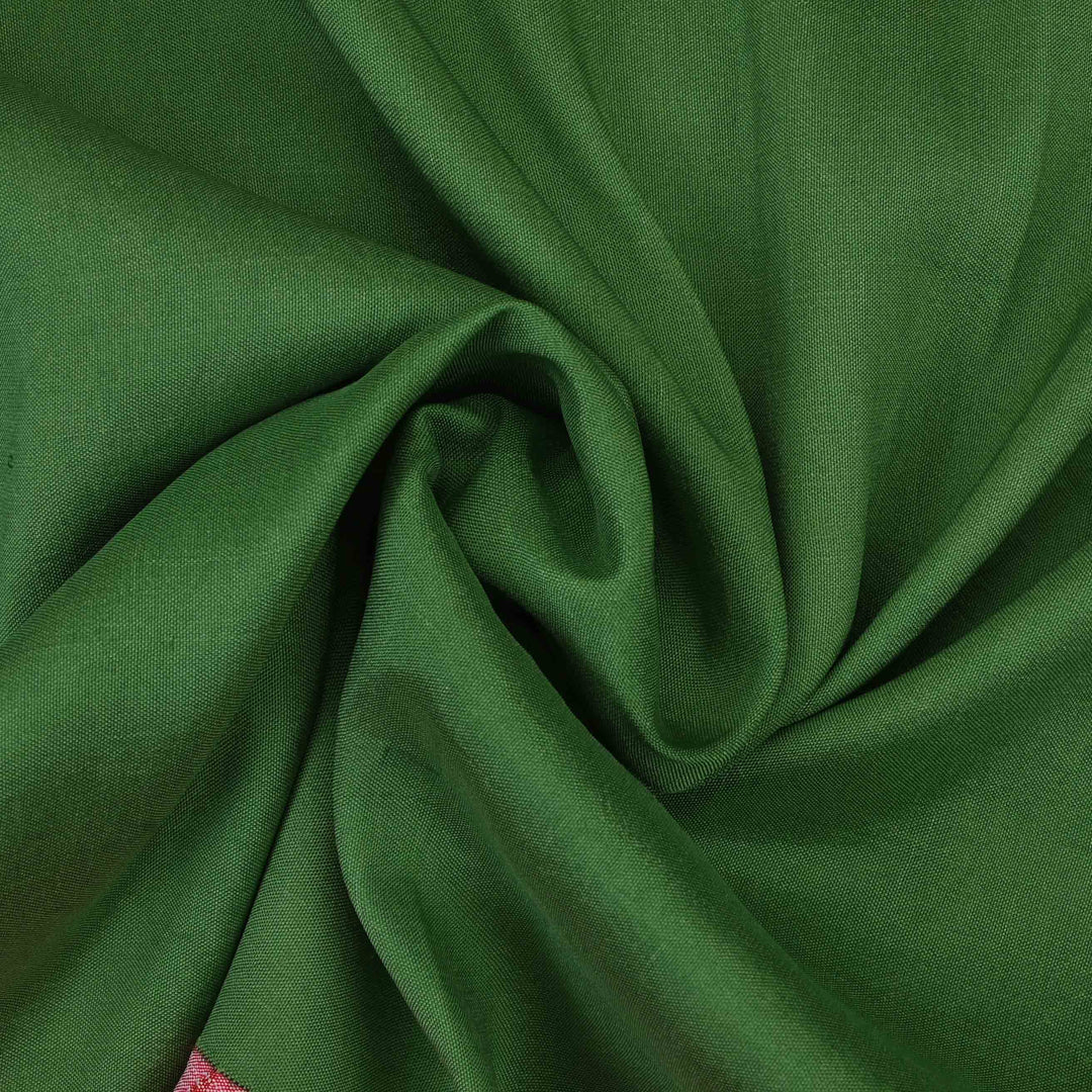 Hunter Green Paithani Fabric
