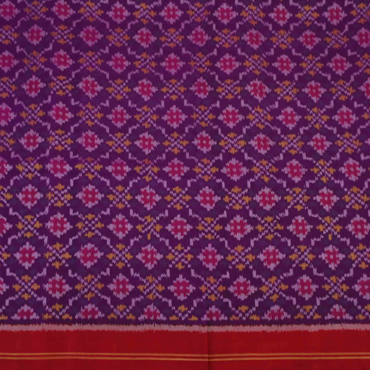 Luxury Purple Printed Ikat Patola Fabric