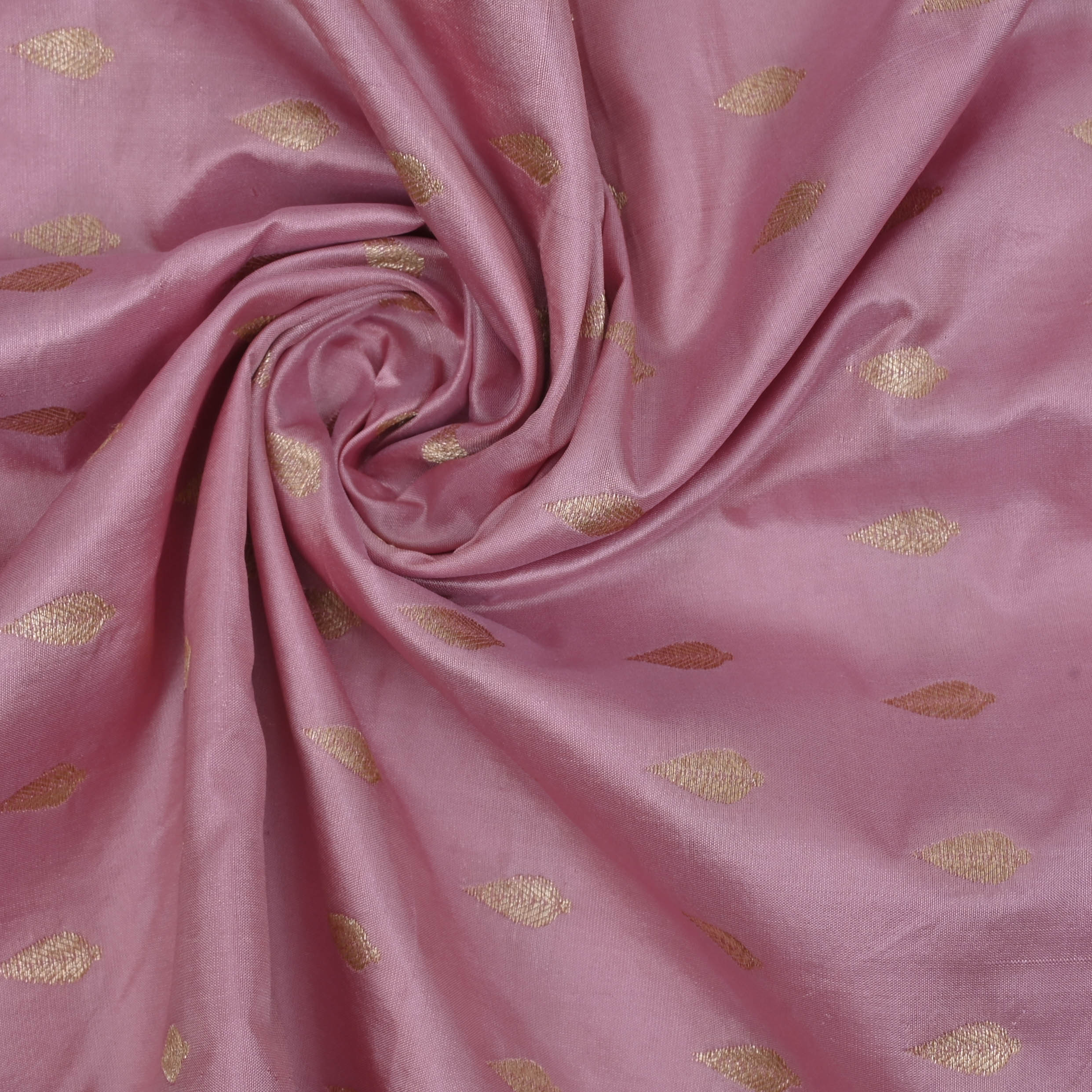 Pale Purple Banarasi Fabric With Floral Buttis