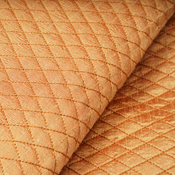 Manhattan Color Geometric Pattern Rawsilk Fabric
