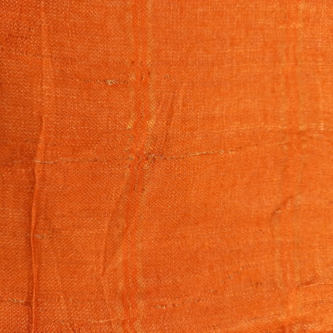 Burnt Orange Color Plain Fancy Fabric -2.4-Mtr